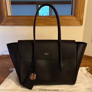 Salvatore Ferragamo East West top handle tote bag